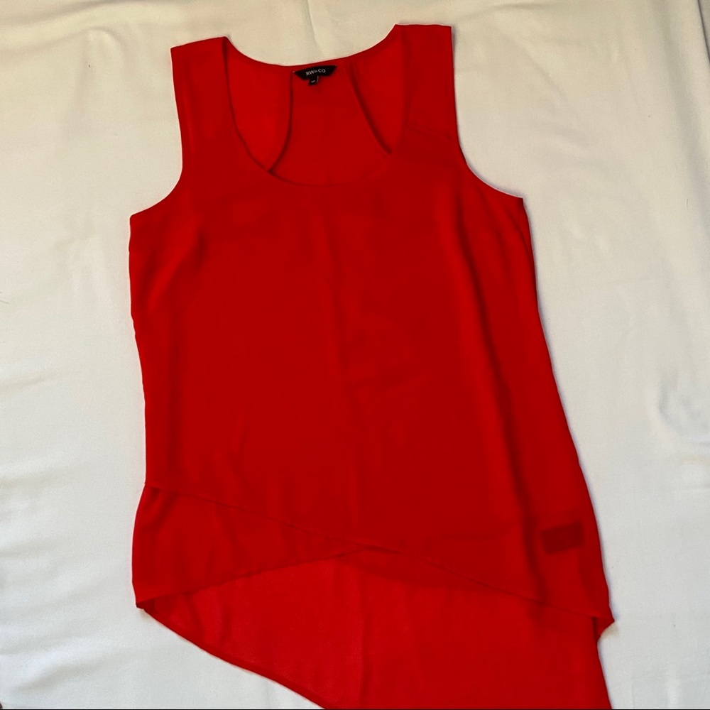🩷RW&Co sleeveless red blouse
